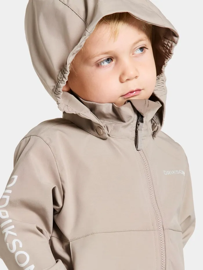 Kids Hallon Jacket Beach Beige Didriksons Spring Jackets