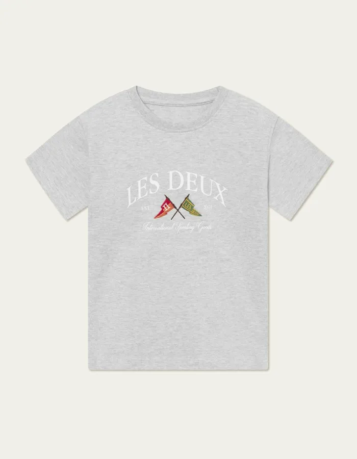 Kids Ivy League Tshirt Kids 8211 Snow Melange Les Deux Tops