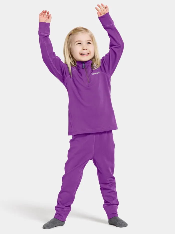 Kids Jadis Set Royal Purple Didriksons Fleece and Midlayers