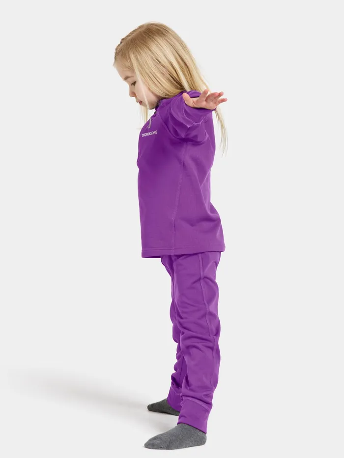 Kids Jadis Set Royal Purple Didriksons Fleece and Midlayers