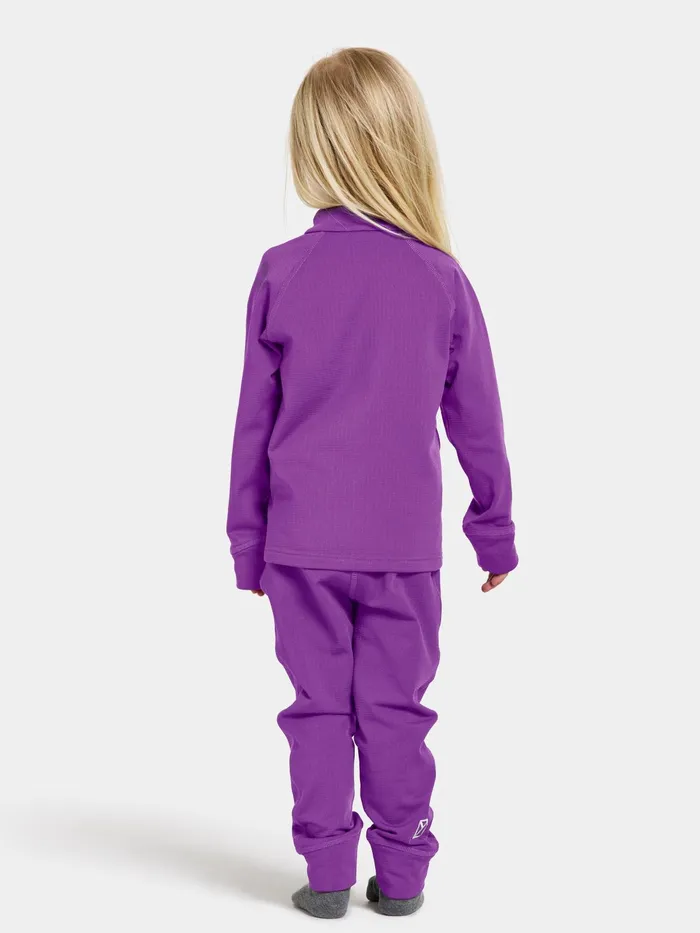 Kids Jadis Set Royal Purple Didriksons Fleece and Midlayers