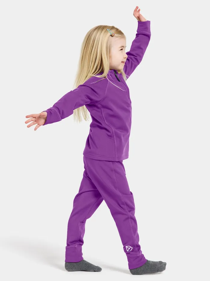 Kids Jadis Set Royal Purple Didriksons Fleece and Midlayers