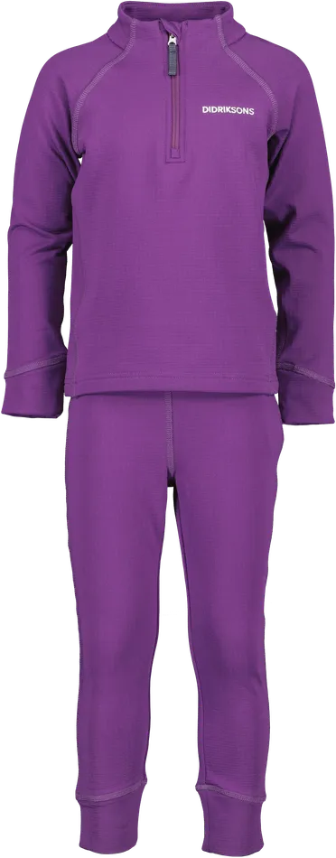 Kids Jadis Set Royal Purple Didriksons Fleece and Midlayers
