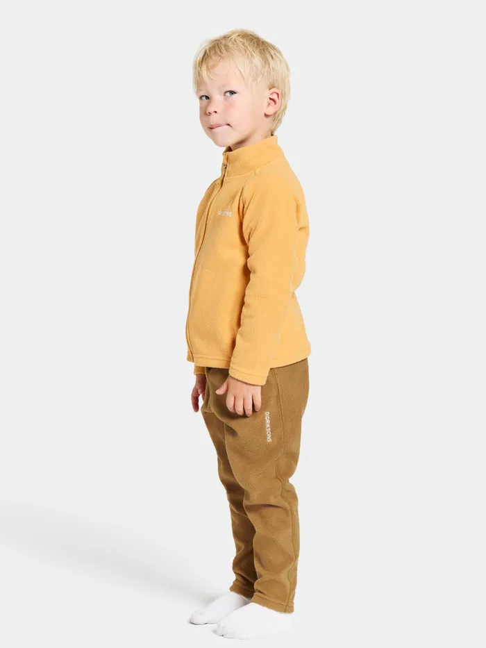 Kids Monte FullZip Dark Pollen Didriksons Fleece and Midlayers
