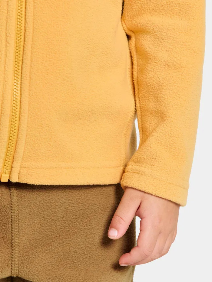 Kids Monte FullZip Dark Pollen Didriksons Fleece and Midlayers