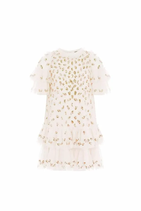 KIDS Needle and Thread Autumn Leaves Kids Dress Champagne KIDS Needle and Thread Autumn Leaves Kids Dress Champagne