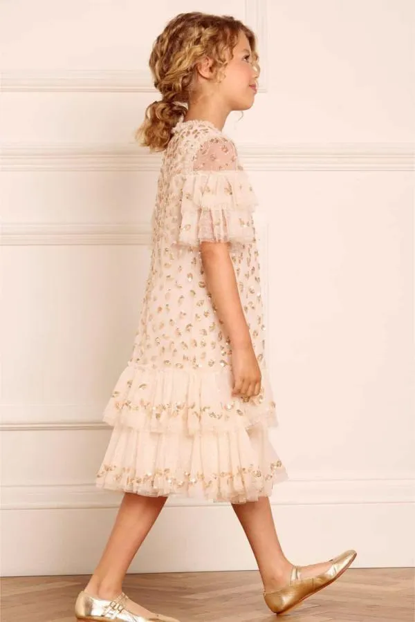 KIDS Needle and Thread Autumn Leaves Kids Dress Champagne KIDS Needle and Thread Autumn Leaves Kids Dress Champagne