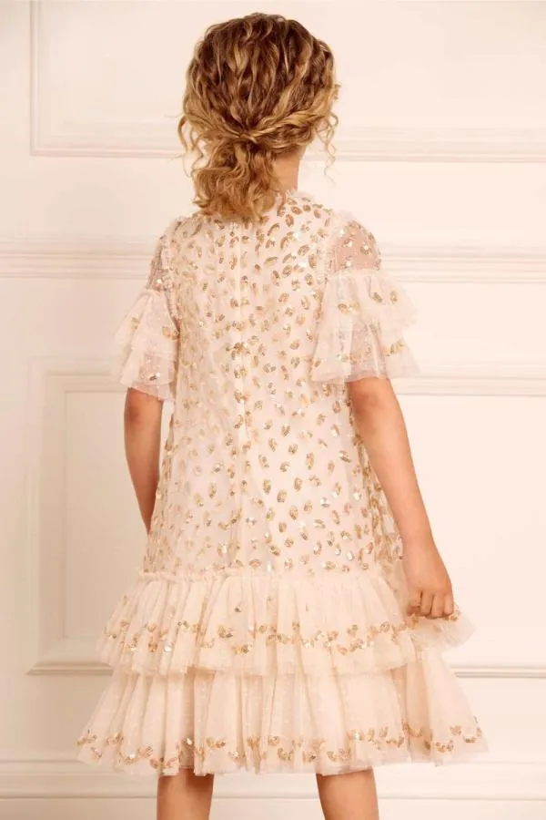 KIDS Needle and Thread Autumn Leaves Kids Dress Champagne KIDS Needle and Thread Autumn Leaves Kids Dress Champagne
