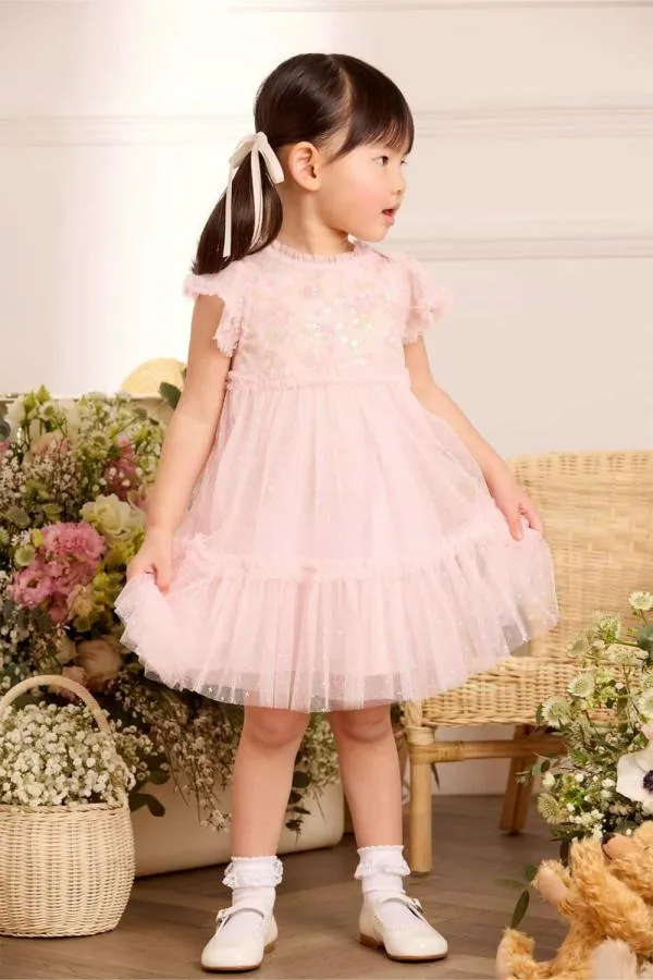 KIDS Needle and Thread Confetti Bodice Baby Dress Pink KIDS Needle and Thread Confetti Bodice Baby Dress Pink