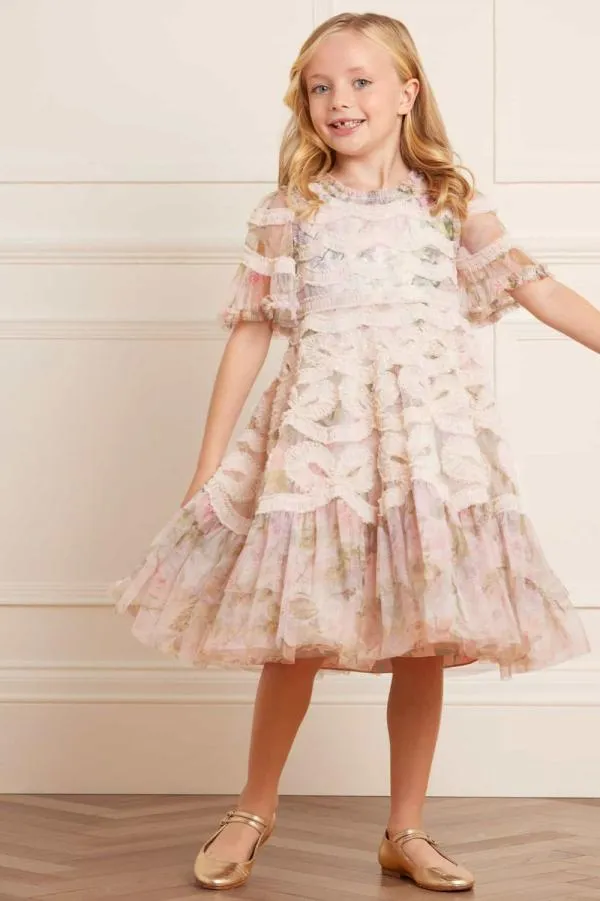 KIDS Needle and Thread Rose Powder Ingrid Kids Dress Multi KIDS Needle and Thread Rose Powder Ingrid Kids Dress Multi