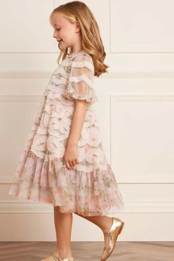 KIDS Needle and Thread Rose Powder Ingrid Kids Dress Multi KIDS Needle and Thread Rose Powder Ingrid Kids Dress Multi