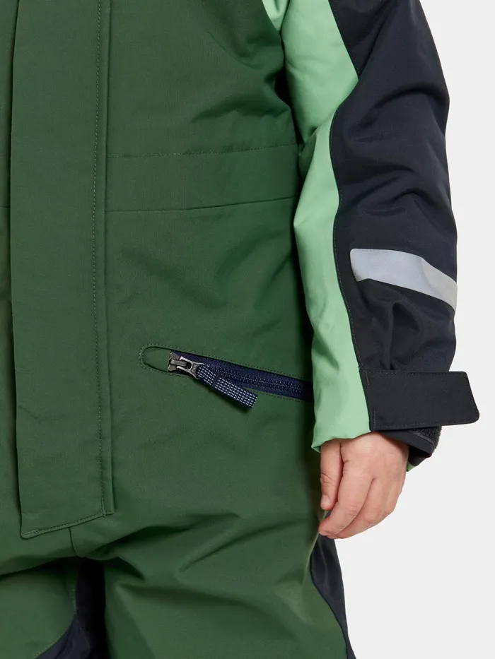 Kids Neptun Coverall Pine Green Didriksons