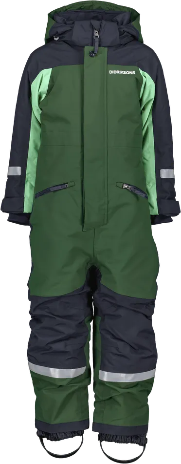 Kids Neptun Coverall Pine Green Didriksons