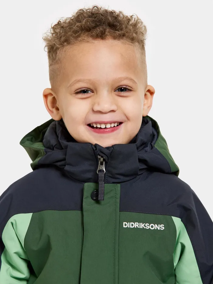 Kids Neptun Coverall Pine Green Didriksons