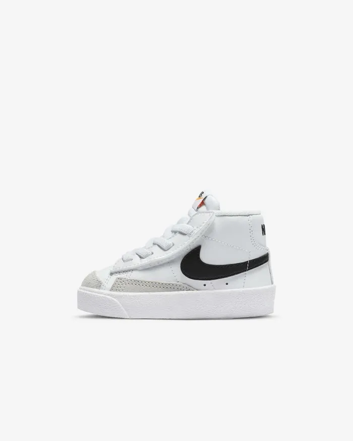 Kids Nike All Shoes Blazer Mid 03977 Whitetotal Orangeblack