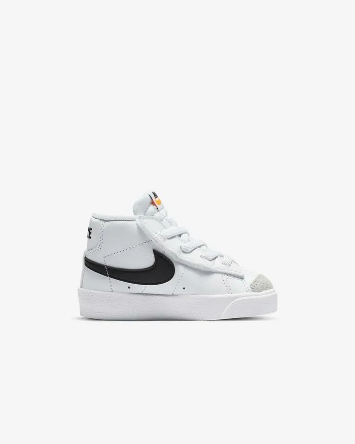 Kids Nike All Shoes Blazer Mid 03977 Whitetotal Orangeblack