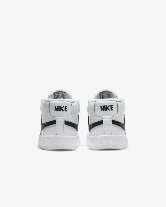 Kids Nike All Shoes Blazer Mid 03977 Whitetotal Orangeblack