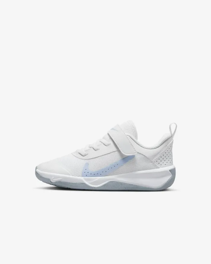 Kids Nike Running Omni MultiCourt Whitewhitecobalt Bliss