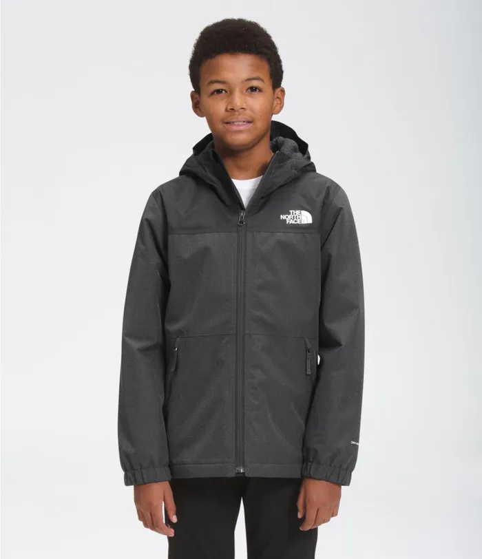 Kids Warm Storm Rain Jacket Asphalt Grey Heather The North Face Jackets and Vests
