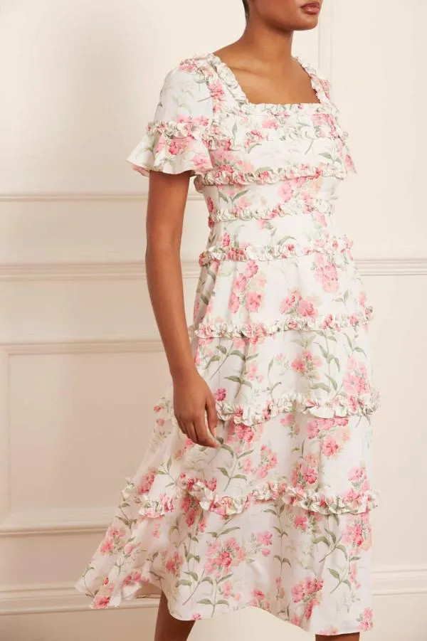 KIDSWomen Needle and Thread Summer Posy Maya Crepe Ballerina Dress Multi