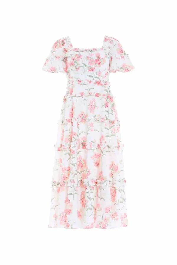 KIDSWomen Needle and Thread Summer Posy Maya Crepe Ballerina Dress Multi KIDSWomen Needle and Thread Summer Posy Maya Crepe Ballerina Dress Multi