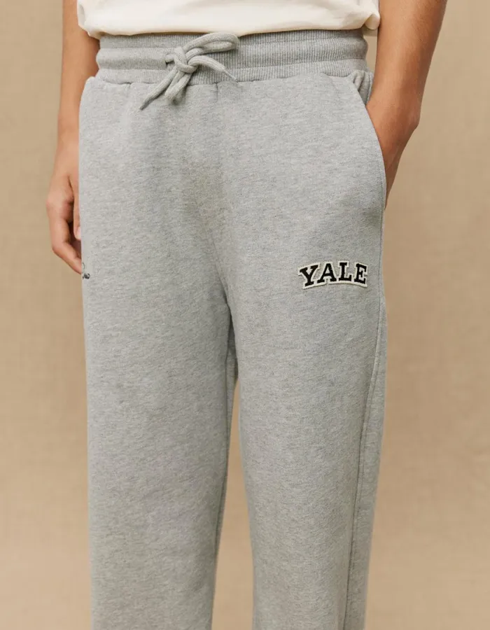 Kids Yale Sweatpants KIDS 8211 Light Grey MelangeBlack Les Deux Yale