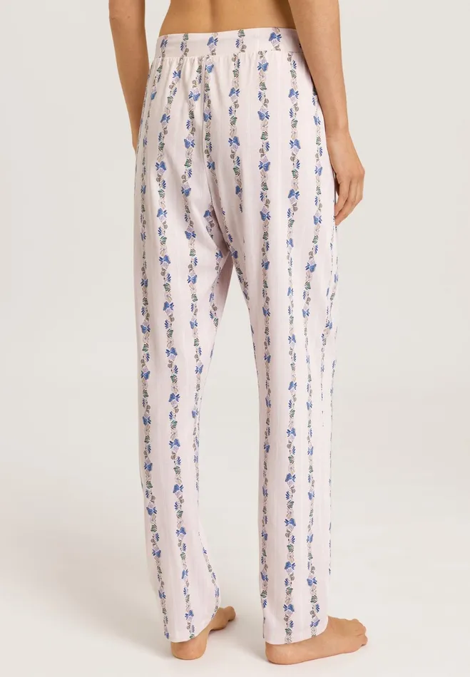 Knit Pants Print Feminine Stripe Women HANRO Pajama Bottoms