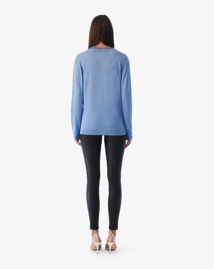 Knits Women IRO JAYDEN LACE VNECK SWEATER