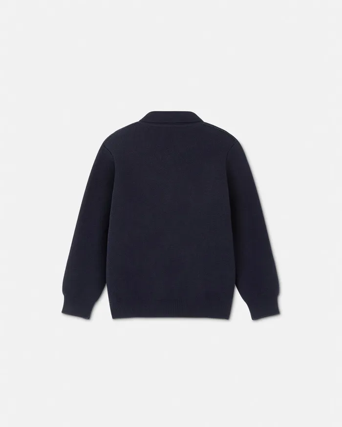 Knitwear and Sweatshirts Kids Versace Logo Towel Jumper Blackgreen
