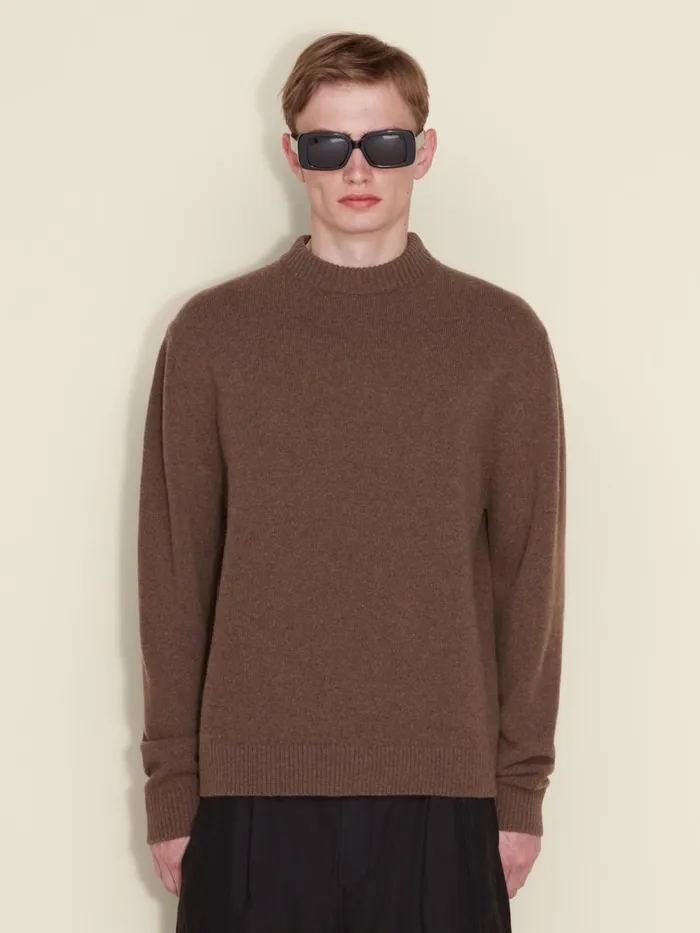 Knitwear Men Holzweiler Dery Crew Brown