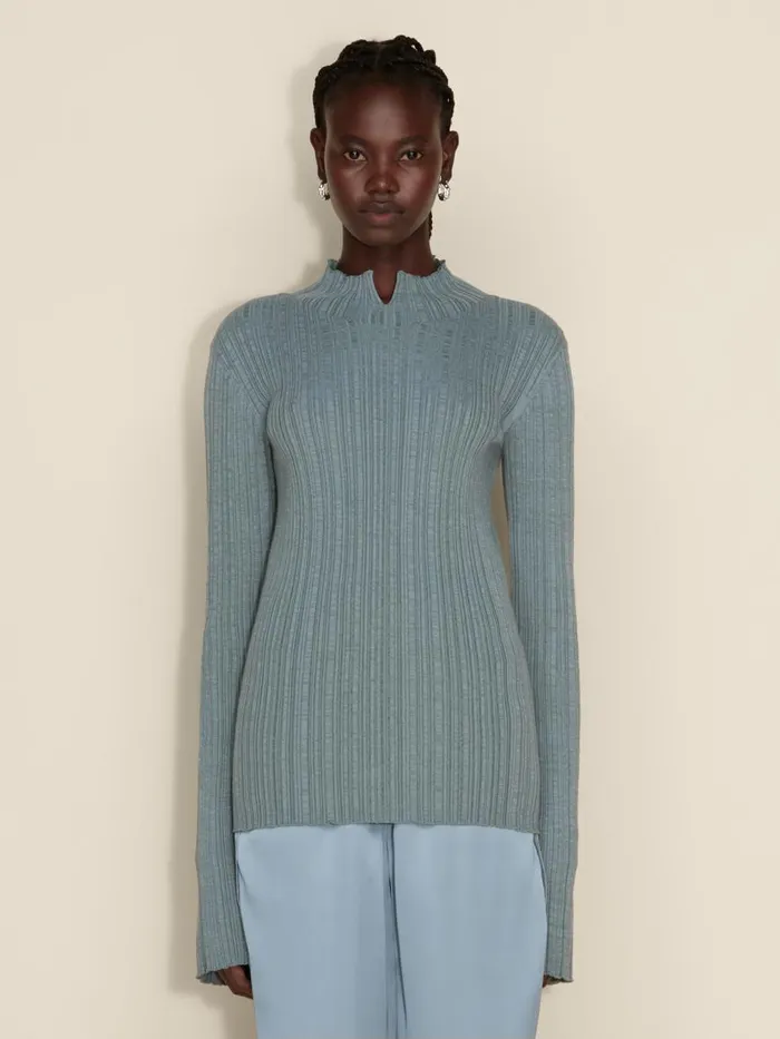 Knitwear Women Holzweiler Tulip Knit Top Teal