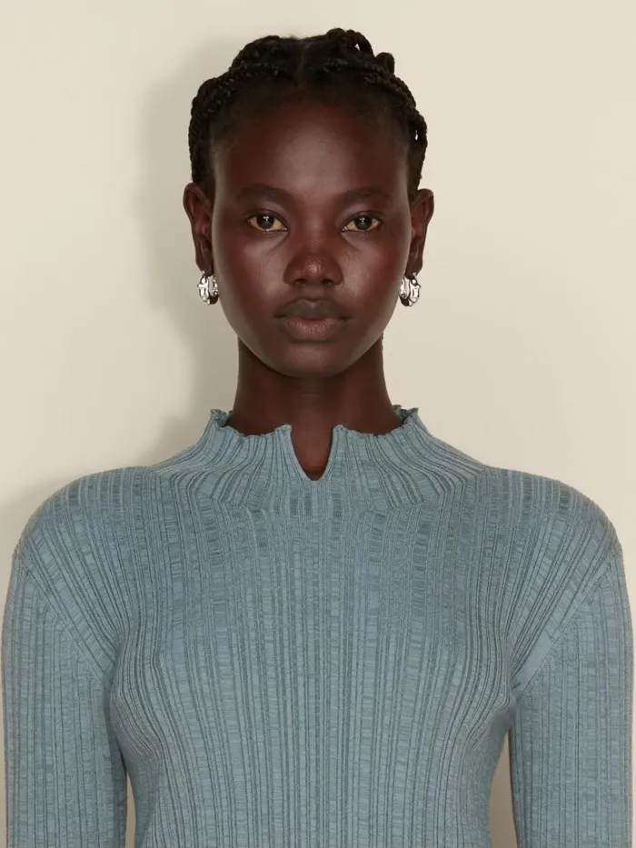 Knitwear Women Holzweiler Tulip Knit Top Teal