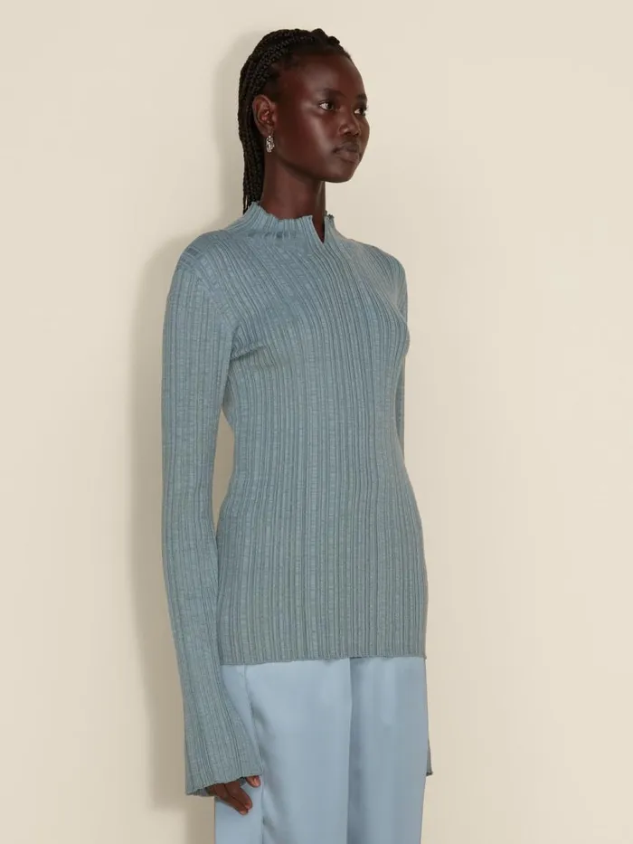 Knitwear Women Holzweiler Tulip Knit Top Teal
