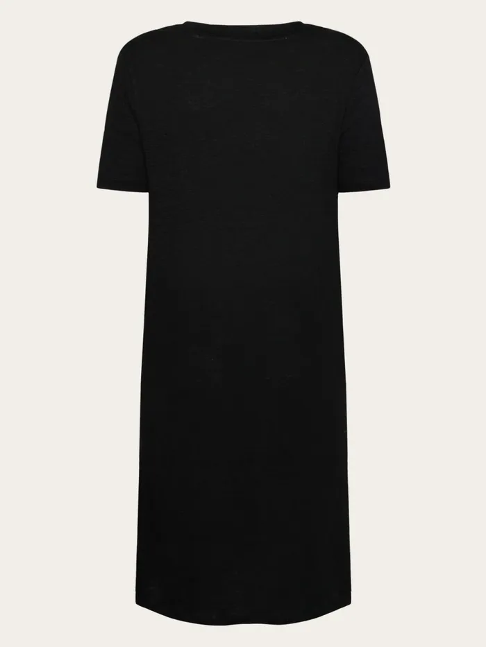 KnowledgeCotton Apparel Dresses And Skirts Organic Linen TShirt Dress GOTSVegan Black Jet 8211 Women KnowledgeCotton Apparel Dresses And Skirts Organic Linen TShirt Dress GOTSVegan Black Jet 8211 Women