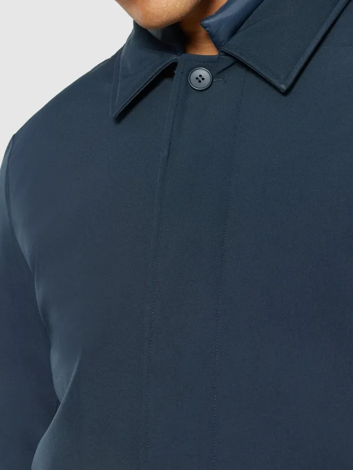KnowledgeCotton Apparel Jackets And Vests Climate Shell Carcoat Jacket GRS Total Eclipse 8211 Men KnowledgeCotton Apparel Jackets And Vests Climate Shell Carcoat Jacket GRS Total Eclipse 8211 Men