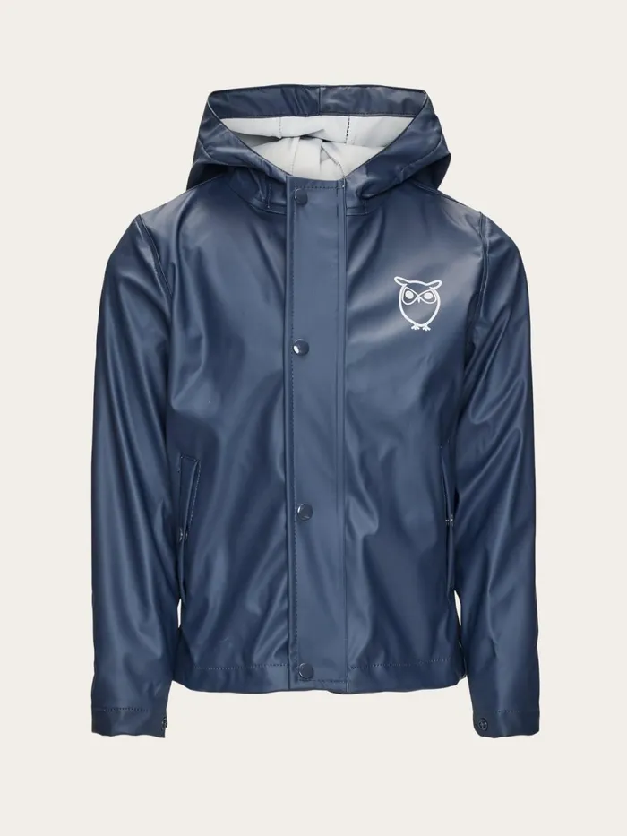 KnowledgeCotton Apparel Jackets Short Rain Jacket Total Eclipse 8211 Kids