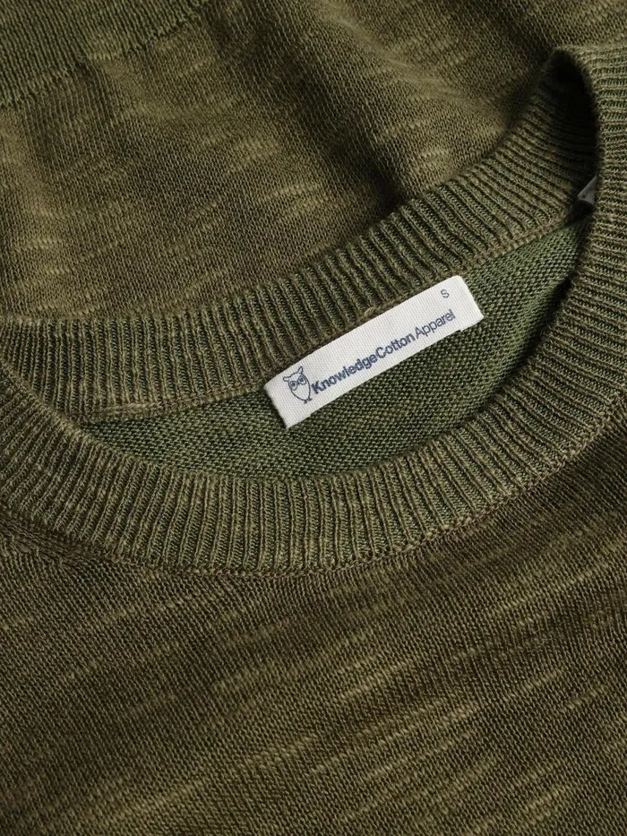 KnowledgeCotton Apparel Knits Crew Neck Knit Tencel Forrest Night 8211 Women KnowledgeCotton Apparel Knits Crew Neck Knit Tencel Forrest Night 8211 Women