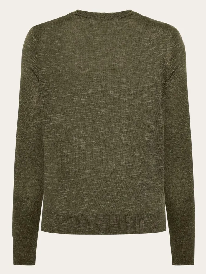KnowledgeCotton Apparel Knits Crew Neck Knit Tencel Forrest Night 8211 Women KnowledgeCotton Apparel Knits Crew Neck Knit Tencel Forrest Night 8211 Women