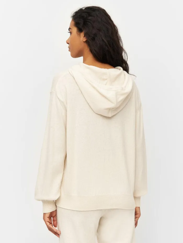 KnowledgeCotton Apparel Knits Wool Hood Knit Buttercream 8211 Women