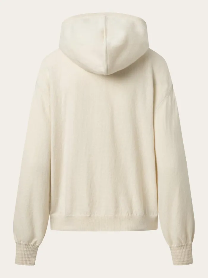 KnowledgeCotton Apparel Knits Wool Hood Knit Buttercream 8211 Women