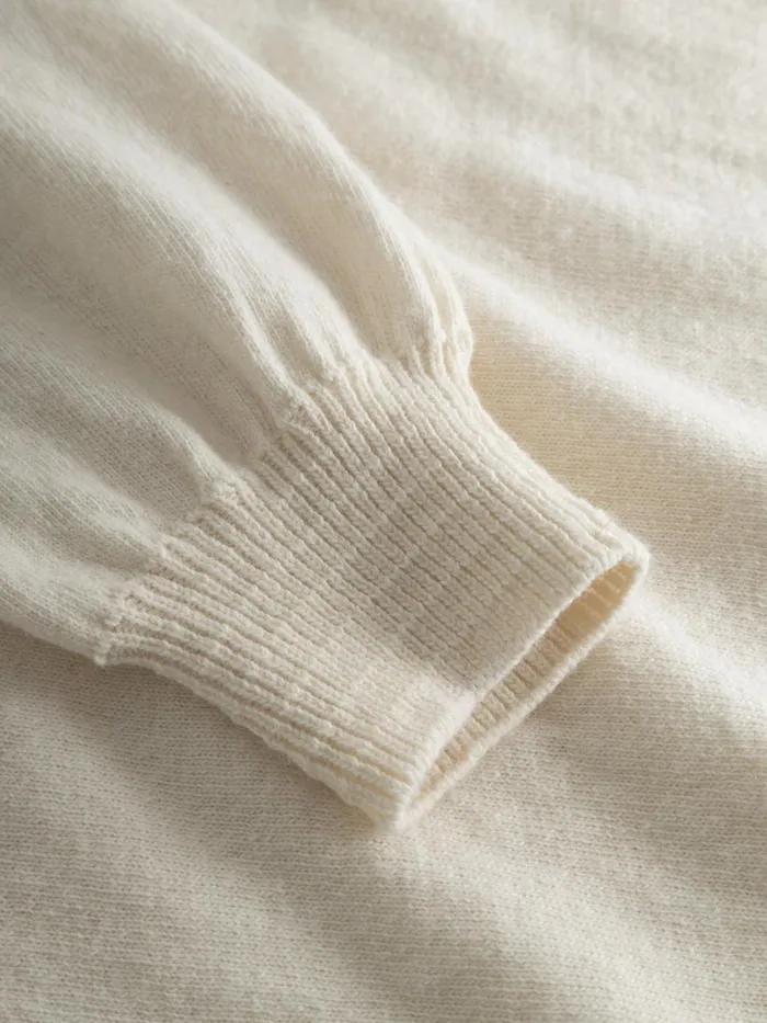 KnowledgeCotton Apparel Knits Wool Hood Knit Buttercream 8211 Women