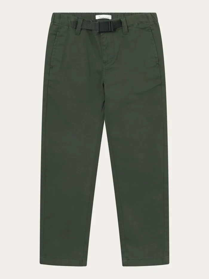 KnowledgeCotton Apparel Pants Baggy Twill Pant Belt Details Forrest Night 8211 Kids KnowledgeCotton Apparel Pants Baggy Twill Pant Belt Details Forrest Night 8211 Kids