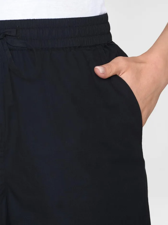 KnowledgeCotton Apparel Pants CHLOE Barrel Highrise Poplin Elastic Waistband Pants Black Jet 8211 Women KnowledgeCotton Apparel Pants CHLOE Barrel Highrise Poplin Elastic Waistband Pants Black Jet 8211 Women