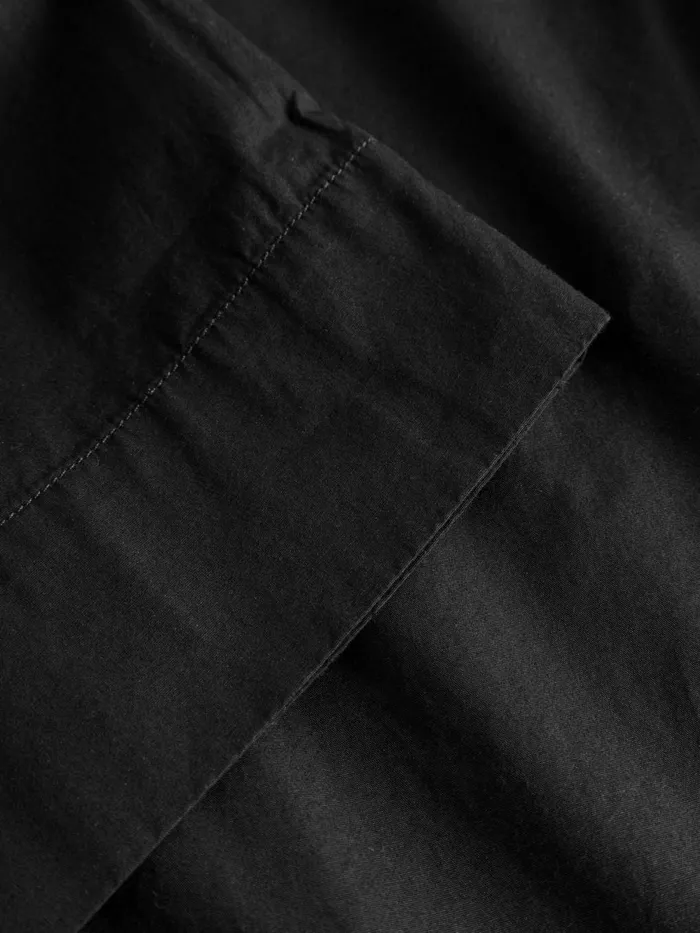 KnowledgeCotton Apparel Pants CHLOE Barrel Highrise Poplin Elastic Waistband Pants Black Jet 8211 Women KnowledgeCotton Apparel Pants CHLOE Barrel Highrise Poplin Elastic Waistband Pants Black Jet 8211 Women