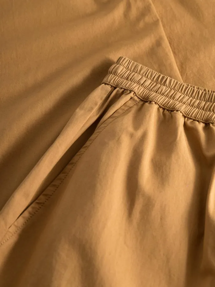 KnowledgeCotton Apparel Pants CHLOE Barrel Highrise Poplin Elastic Waistband Pants Brown Sugar 8211 Women KnowledgeCotton Apparel Pants CHLOE Barrel Highrise Poplin Elastic Waistband Pants Brown Sugar 8211 Women