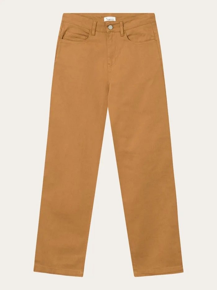 KnowledgeCotton Apparel Pants CHLOE Barrel Highrise Twill 5pocket Pants Brown Sugar 8211 Women KnowledgeCotton Apparel Pants CHLOE Barrel Highrise Twill 5pocket Pants Brown Sugar 8211 Women