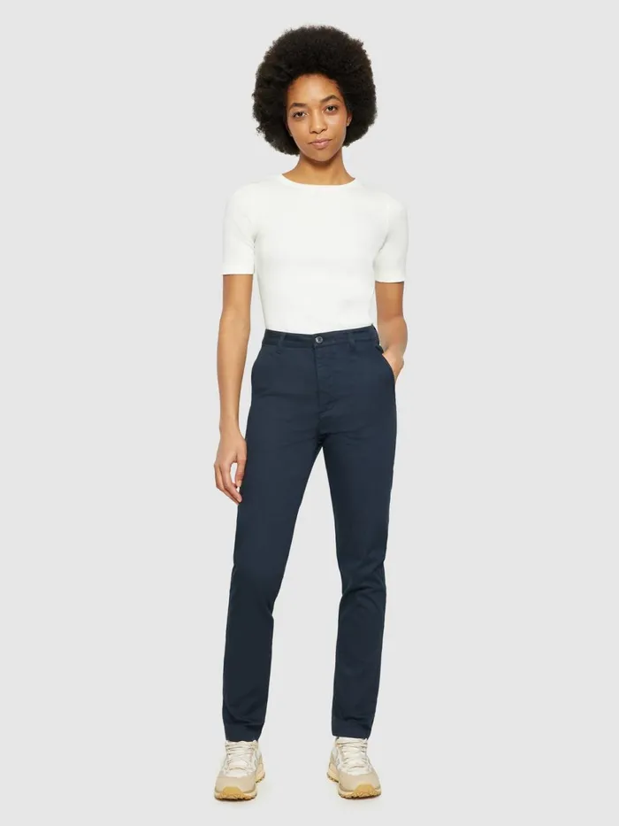 KnowledgeCotton Apparel Pants IRIS Mom Midrise Canvas Pique Chino Gotsvegan 8211 Women KnowledgeCotton Apparel Pants IRIS Mom Midrise Canvas Pique Chino Gotsvegan 8211 Women