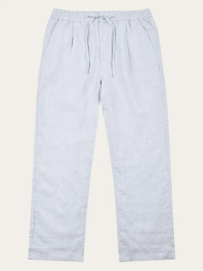 KnowledgeCotton Apparel Pants Loose Linen Pant Dusk Blue 8211 Men
