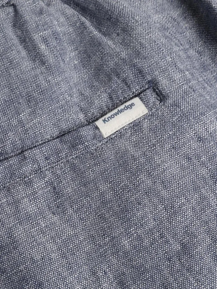KnowledgeCotton Apparel Pants Loose Linen Pant Vintage Indigo 8211 Men KnowledgeCotton Apparel Pants Loose Linen Pant Vintage Indigo 8211 Men