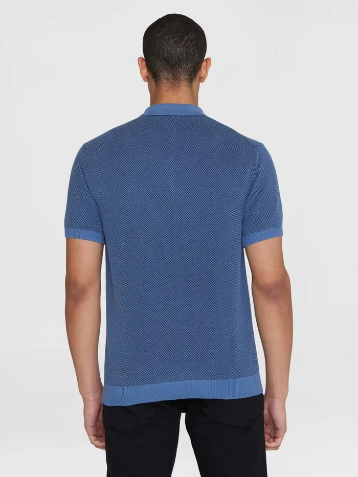 KnowledgeCotton Apparel Polo Shirts Regular Two Toned Knitted Short Sleeved Polo Gotsvegan 8211 Men KnowledgeCotton Apparel Polo Shirts Regular Two Toned Knitted Short Sleeved Polo Gotsvegan 8211 Men